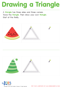 Drawing a Triangle Worksheet: Free Printable for Kids